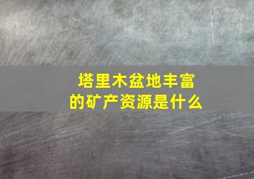 塔里木盆地丰富的矿产资源是什么