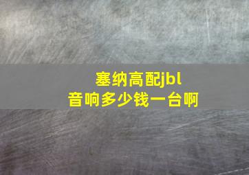 塞纳高配jbl音响多少钱一台啊