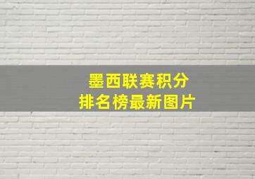 墨西联赛积分排名榜最新图片