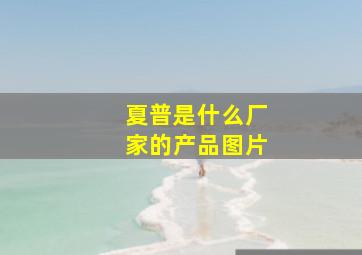 夏普是什么厂家的产品图片