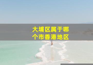 大埔区属于哪个市香港地区