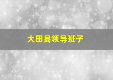 大田县领导班子