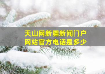 天山网新疆新闻门户网站官方电话是多少