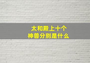 太和殿上十个神兽分别是什么