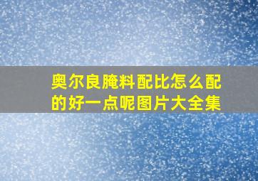 奥尔良腌料配比怎么配的好一点呢图片大全集