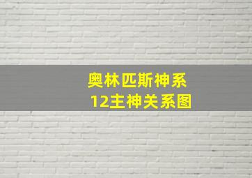 奥林匹斯神系12主神关系图