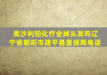 奥沙利铂化疗会掉头发吗辽宁省朝阳市建平县医保局电话