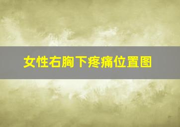 女性右胸下疼痛位置图