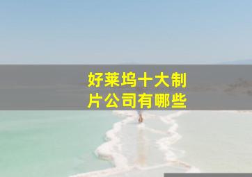 好莱坞十大制片公司有哪些