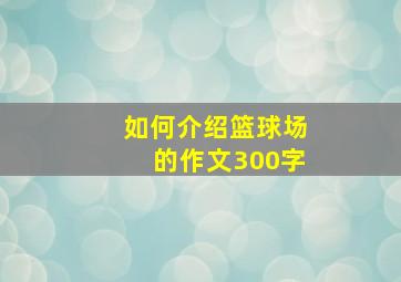 如何介绍篮球场的作文300字