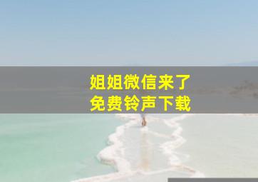 姐姐微信来了免费铃声下载