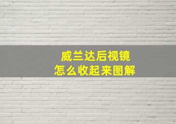 威兰达后视镜怎么收起来图解