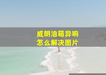 威朗油箱异响怎么解决图片