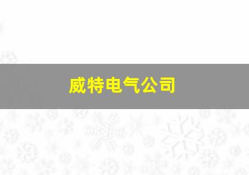 威特电气公司