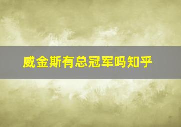 威金斯有总冠军吗知乎