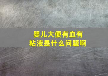 婴儿大便有血有粘液是什么问题啊