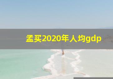 孟买2020年人均gdp