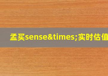 孟买sense×实时估值一