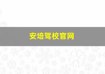 安培驾校官网