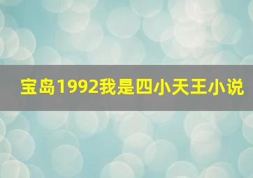 宝岛1992我是四小天王小说