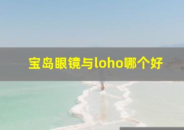 宝岛眼镜与loho哪个好