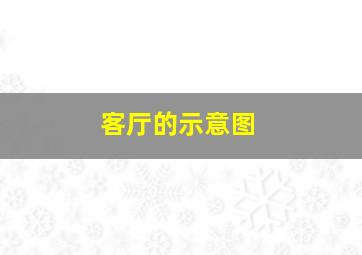 客厅的示意图