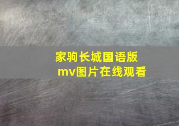 家驹长城国语版mv图片在线观看