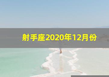 射手座2020年12月份