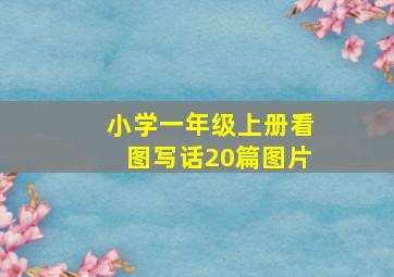 小学一年级上册看图写话20篇图片