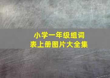 小学一年级组词表上册图片大全集