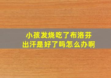 小孩发烧吃了布洛芬出汗是好了吗怎么办啊