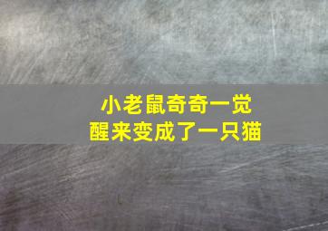 小老鼠奇奇一觉醒来变成了一只猫