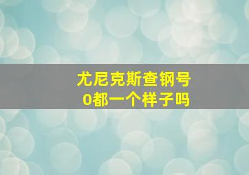 尤尼克斯查钢号0都一个样子吗