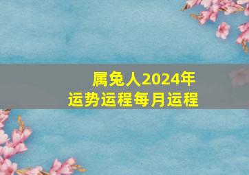 属兔人2024年运势运程每月运程