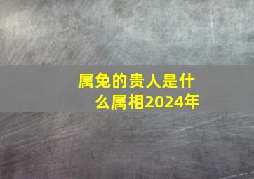 属兔的贵人是什么属相2024年