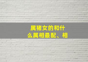 属猪女的和什么属相最配、相