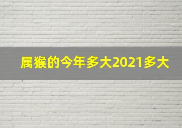 属猴的今年多大2021多大