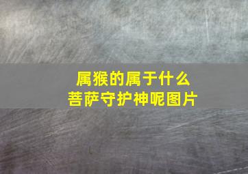 属猴的属于什么菩萨守护神呢图片