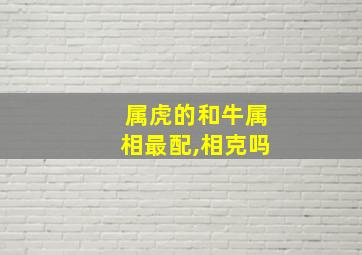 属虎的和牛属相最配,相克吗