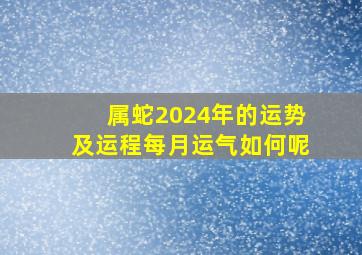 属蛇2024年的运势及运程每月运气如何呢