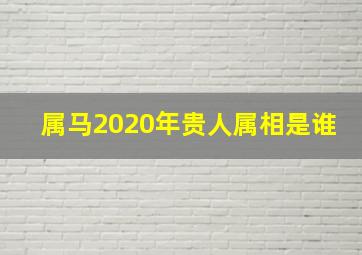 属马2020年贵人属相是谁