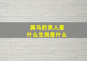 属马的贵人是什么生肖是什么