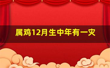 属鸡12月生中年有一灾