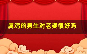 属鸡的男生对老婆很好吗