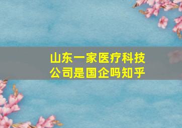 山东一家医疗科技公司是国企吗知乎