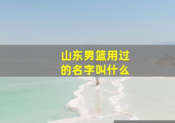 山东男篮用过的名字叫什么