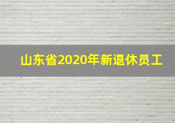 山东省2020年新退休员工