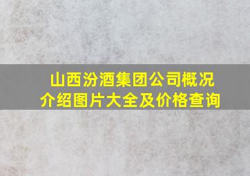 山西汾酒集团公司概况介绍图片大全及价格查询