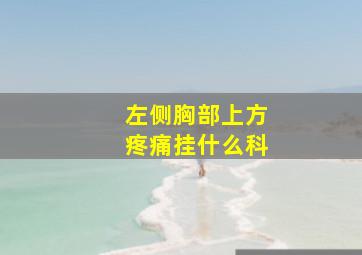 左侧胸部上方疼痛挂什么科