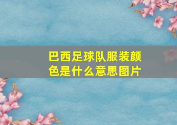 巴西足球队服装颜色是什么意思图片